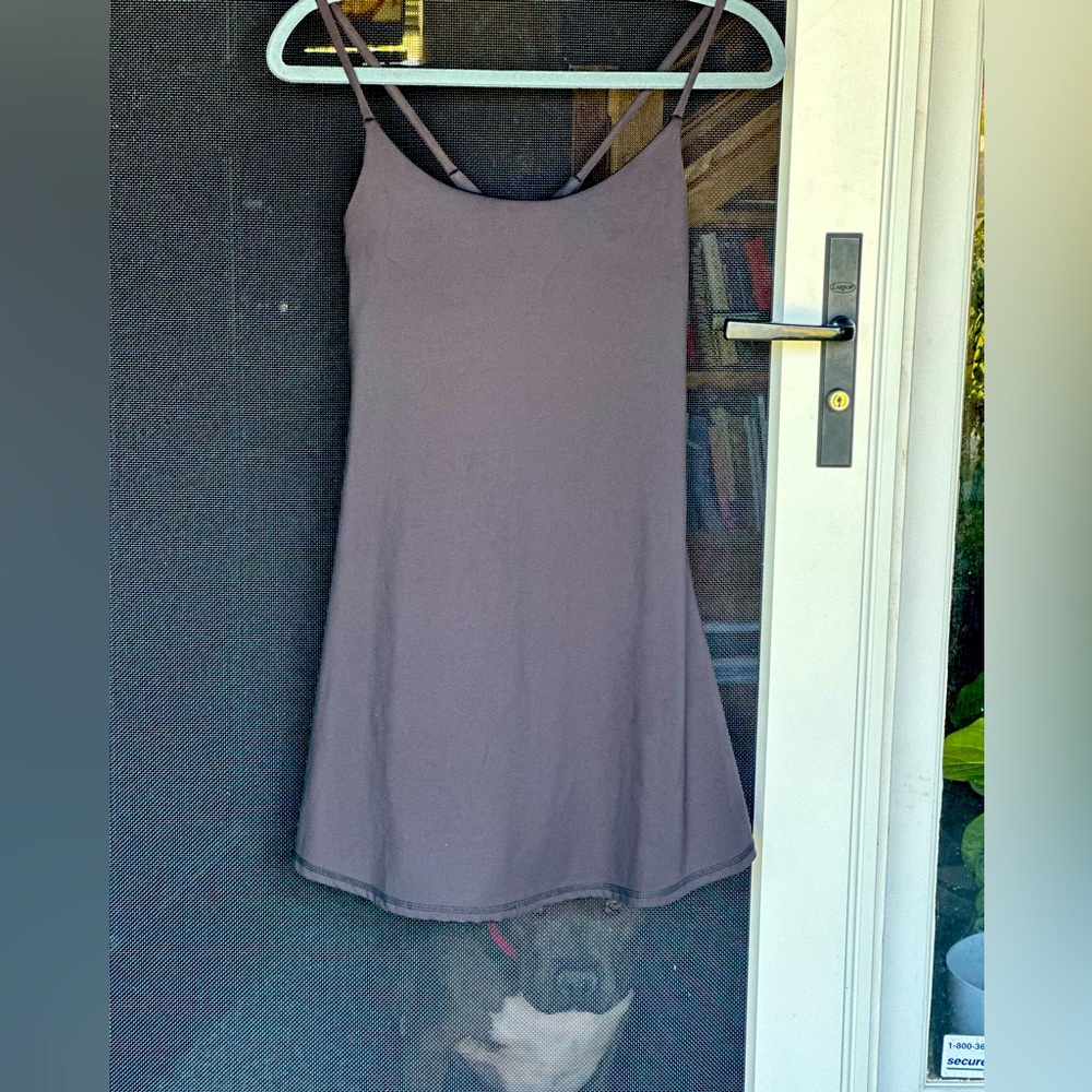 Black work out “tennis” romper.